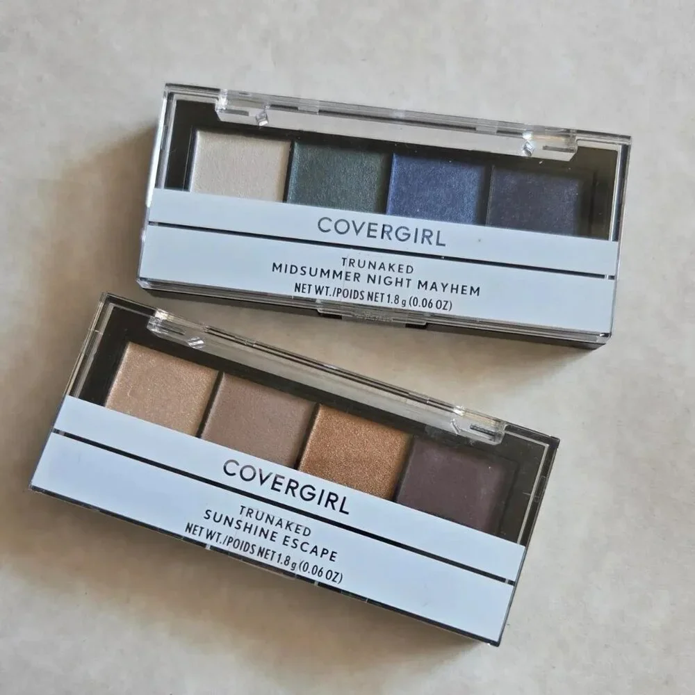COVERGIRL TruNaked Quad Eyeshadow Palettes 2 Piece BUNDLE NEW SEALED Neutrals